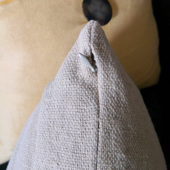 Pottery Barn Postcard Patch Lumbar Pillow 16"x26" - Picture 4 of 7